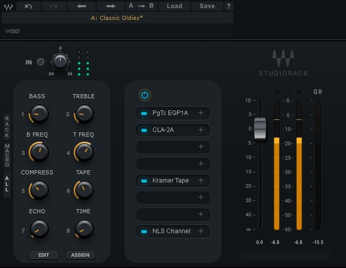 Classic Oldies' Analog Plugin Chain: StudioRack Unchained - Waves