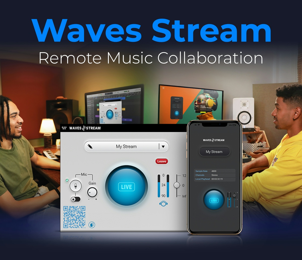 Waves Stream - Remote Music Collaboration