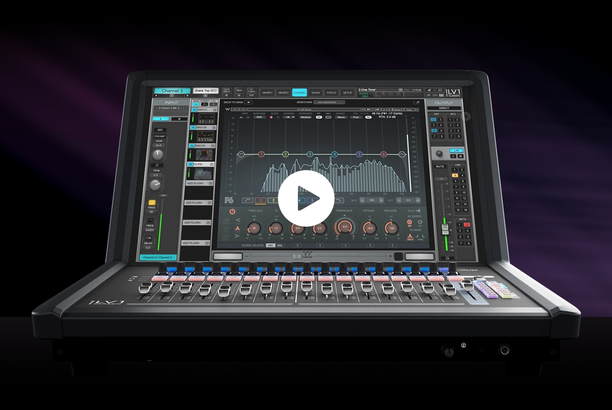 The new fully integrated live mixing console by Waves