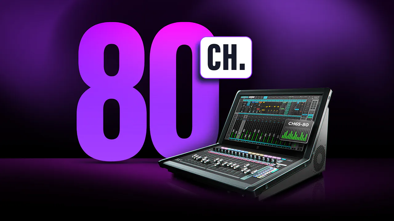 Expand LV1 to 80 Stereo Channels