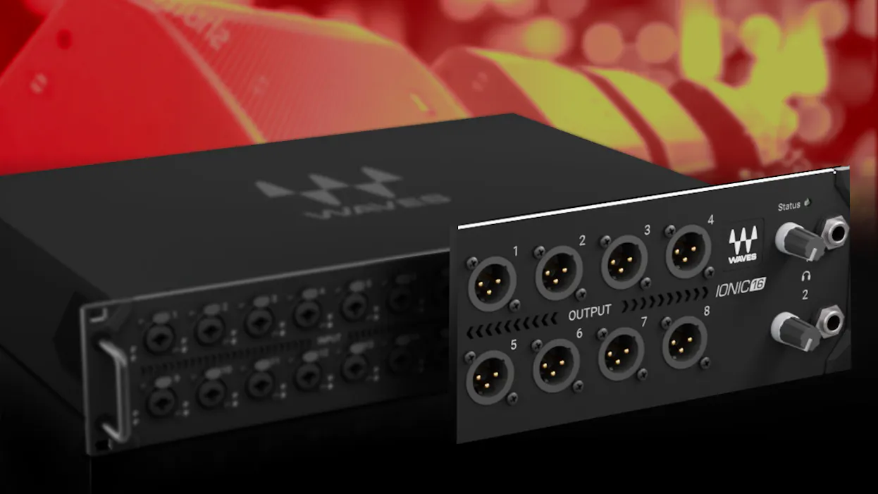Waves Stage Router Waves IONIC 16 16-in / 12-out SoundGrid stagebox with Waves Signature ...
