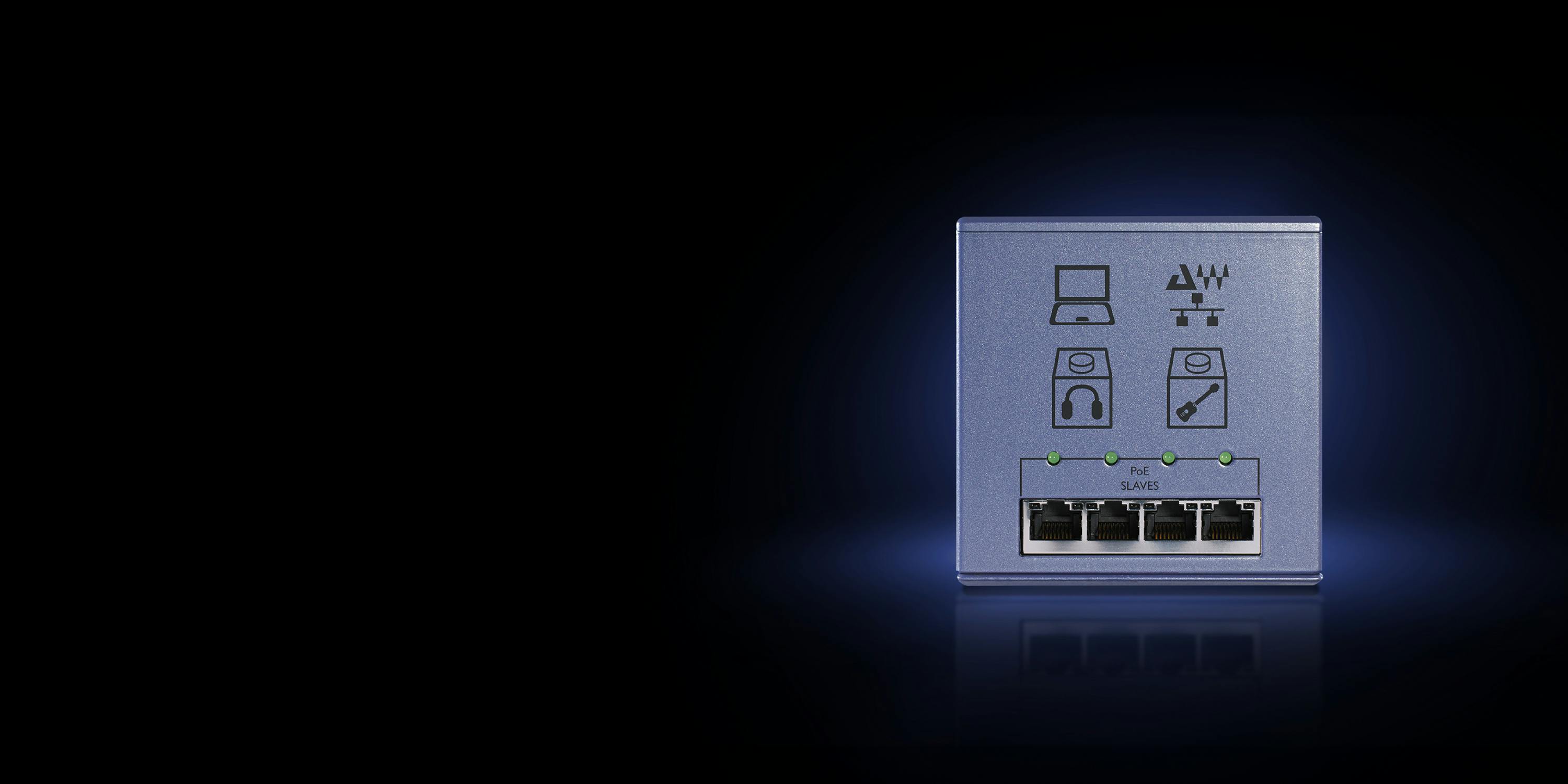 Waves DiGiGrid S POEハブ DiGiGrid S Power-over-Ethernet (PoE) Switch - Waves Audio