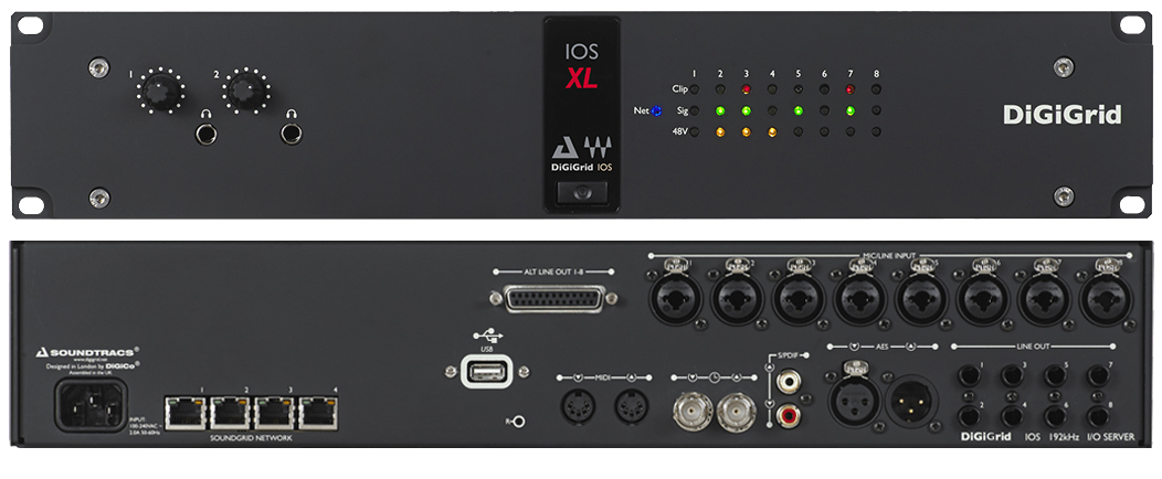 DiGiGrid IOS-XL SoundGrid Audio Interface | Hardware | Waves