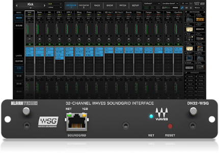 Image for DN32-WSG I/O Card for X32/M32 Mixers + SuperRack SoundGrid