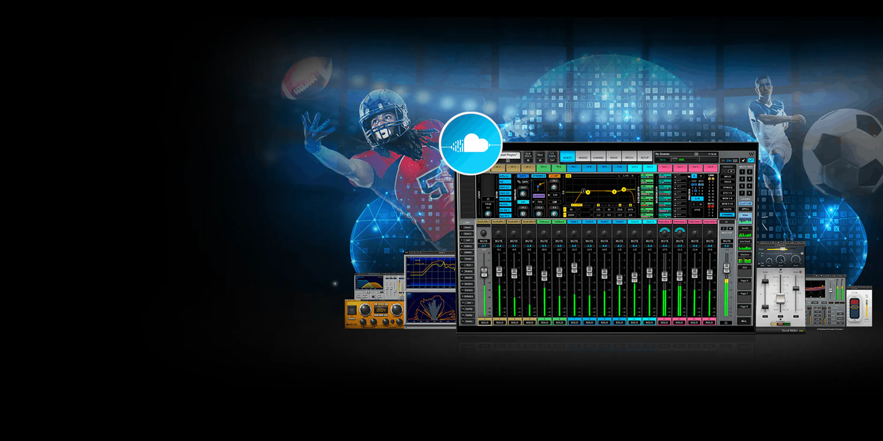 Cloud MX Audio Mixer Plus + 11 Licensed Plugins - Waves Audio