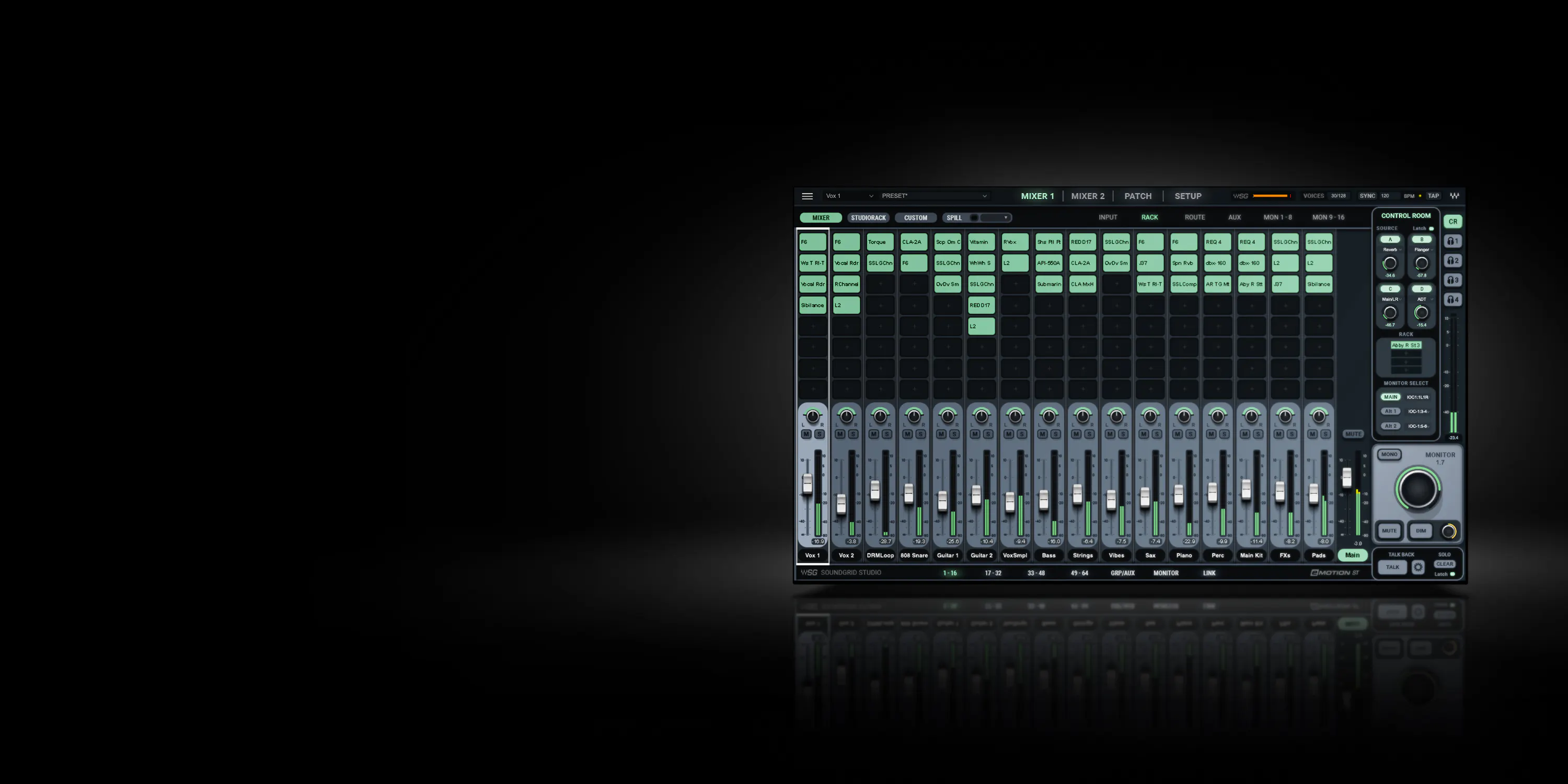 Soundgrid Plugin SoundGrid Studio + eMotion ST 8 Ch. Mixer