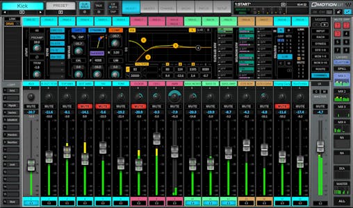 Image for eMotion LV1 Live Mixer – 16 Stereo Channels