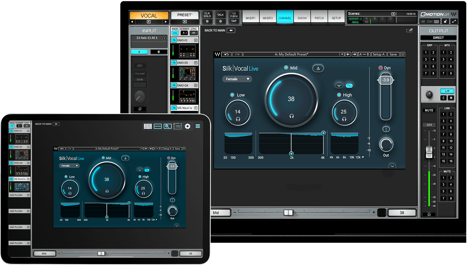 MixTwin – Full tablet control for eMotion LV1
