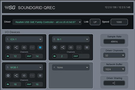 SoundGrid QRec main image