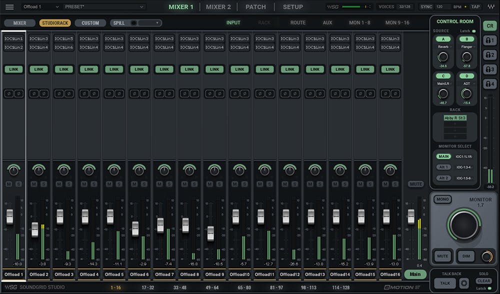 SoundGrid + eMotion ST 8 Ch. Mixer | Waves