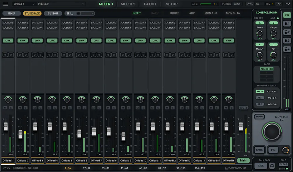SoundGrid Studio + eMotion ST 8 Ch. Mixer SoundGrid Studio + eMotion ST 8 Ch. Mixer