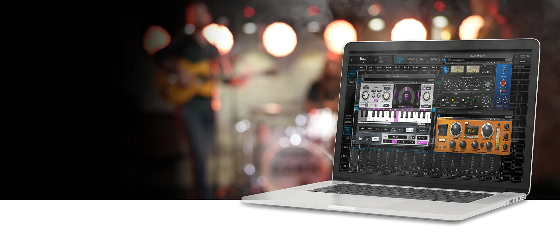 In Person Plugin Rack SuperRack Performer – Mix Live Natively w Plugins - Waves Audio