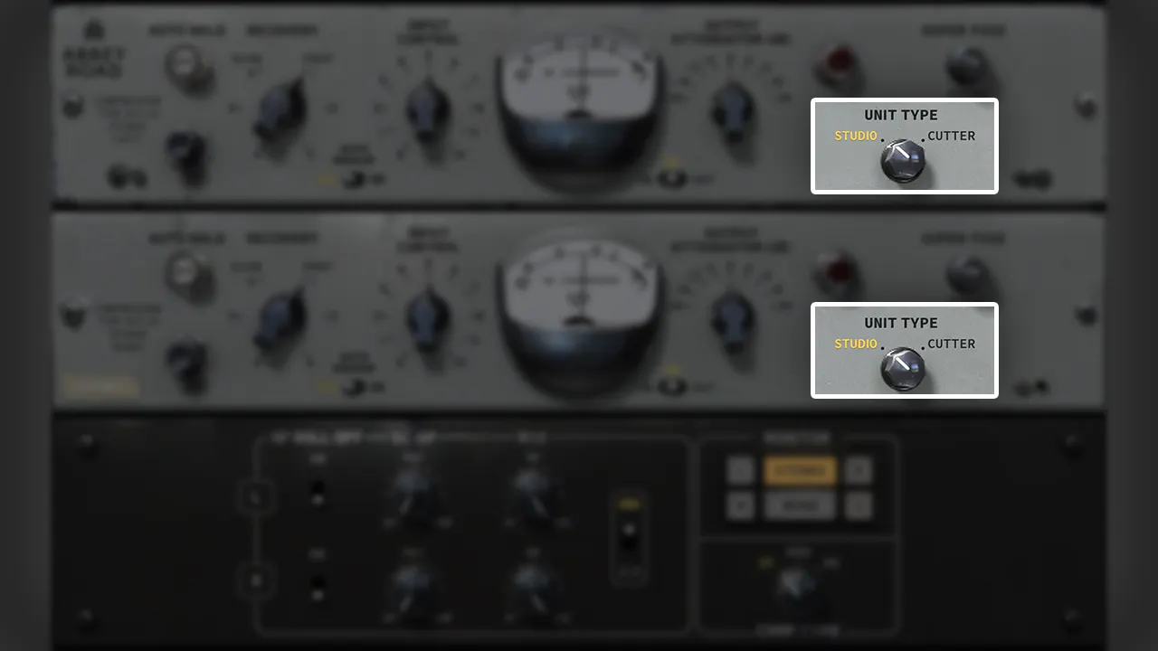 Waves Abbey Road RS124 Compressor Two RS124 Flavors: Studio vs. Cutter