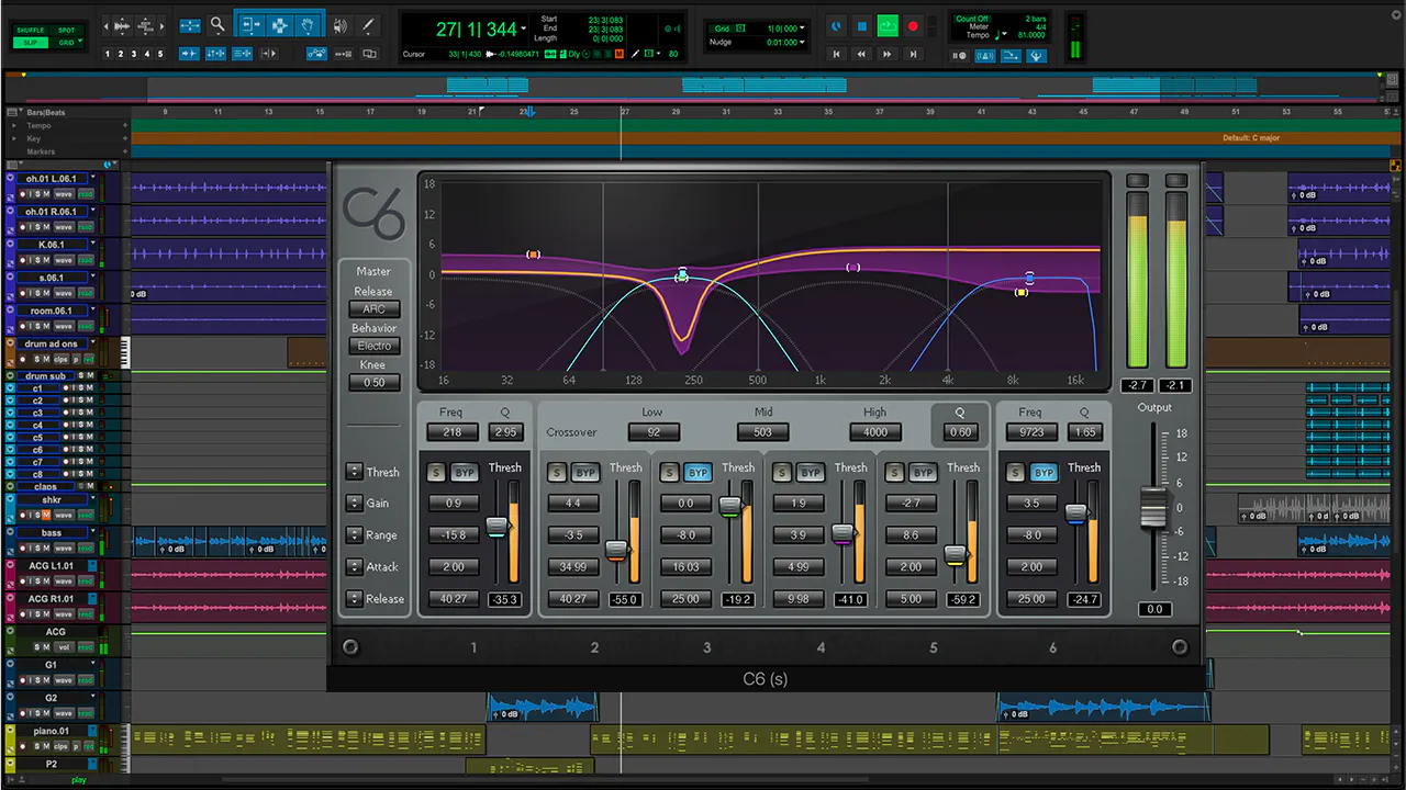 Waves C6 Multiband Compressor アナログ的な質感とデジタルの精密さを両立