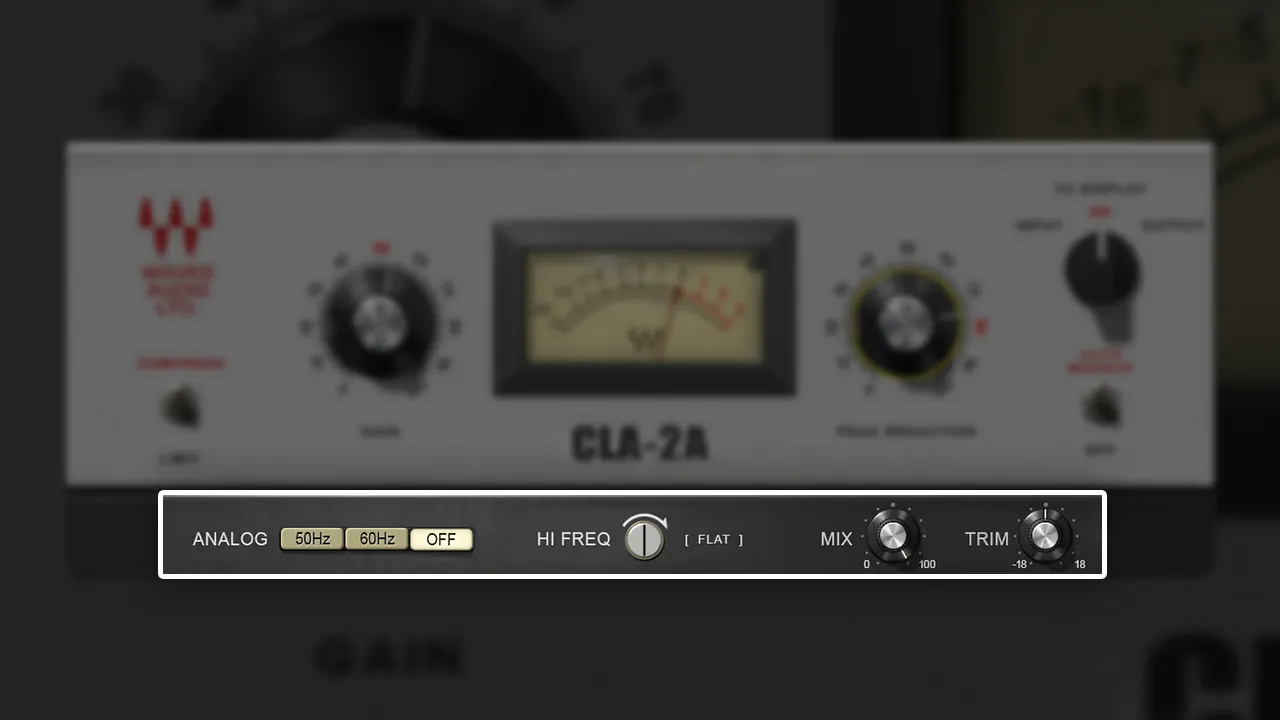Waves CLA-2A 高域制御やサイドチェインで柔軟に使える