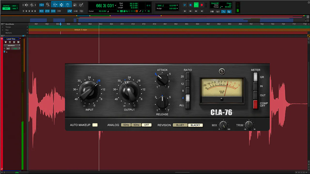 Waves CLA-76 ドラム以外のボーカルや楽器にも使える