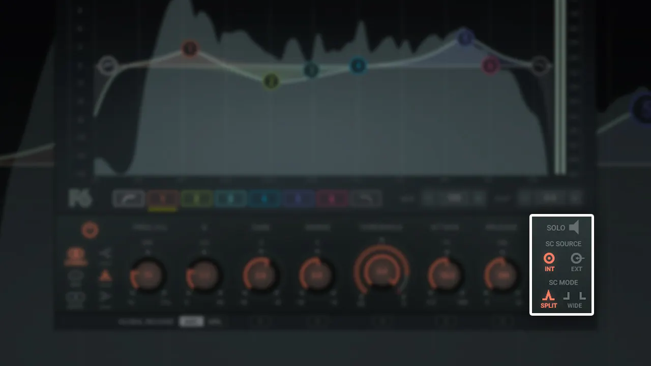 Waves F6 Floating-Band Dynamic EQ 内蔵/外部サイドチェインに対応