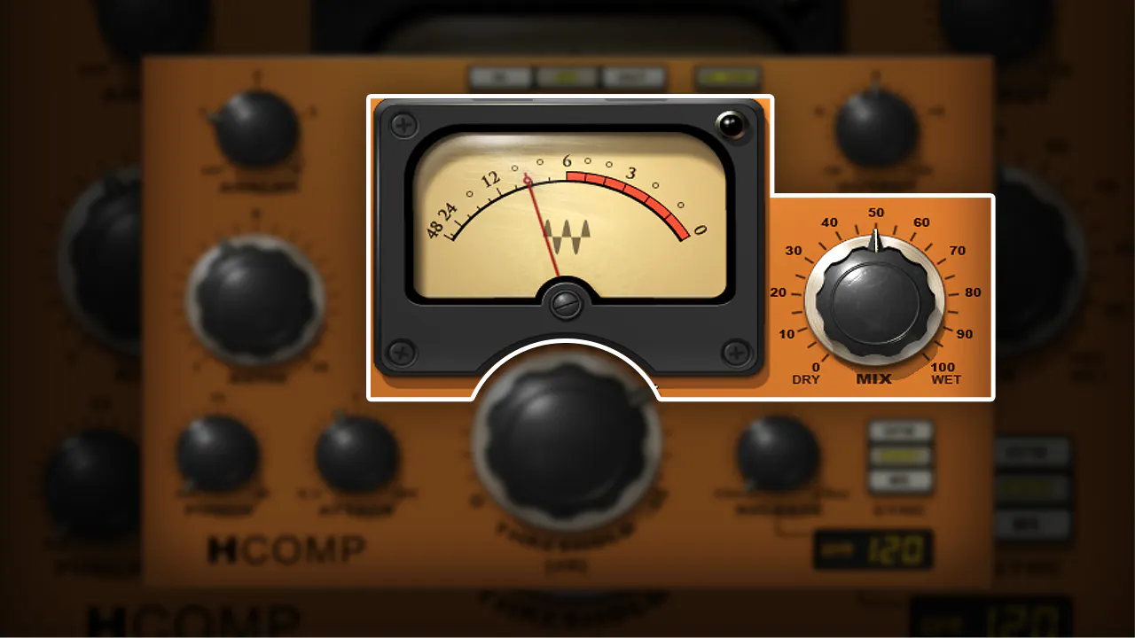 Waves H-Comp Hybrid Compressor Mixでパラレルコンプ
