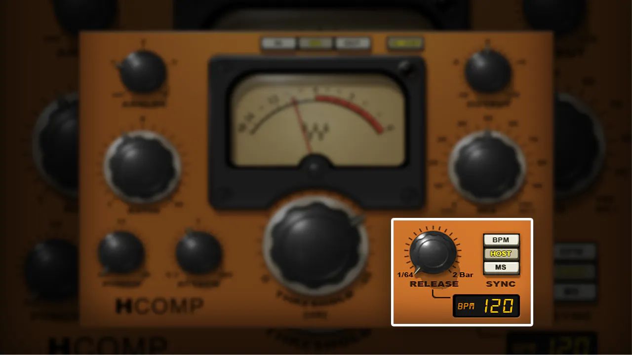 Waves H-Comp Hybrid Compressor ReleaseをBPMに同期