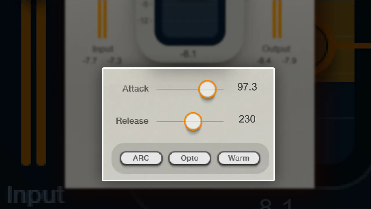 Waves Renaissance Compressor 素材に合わせてキャラクターを選べる