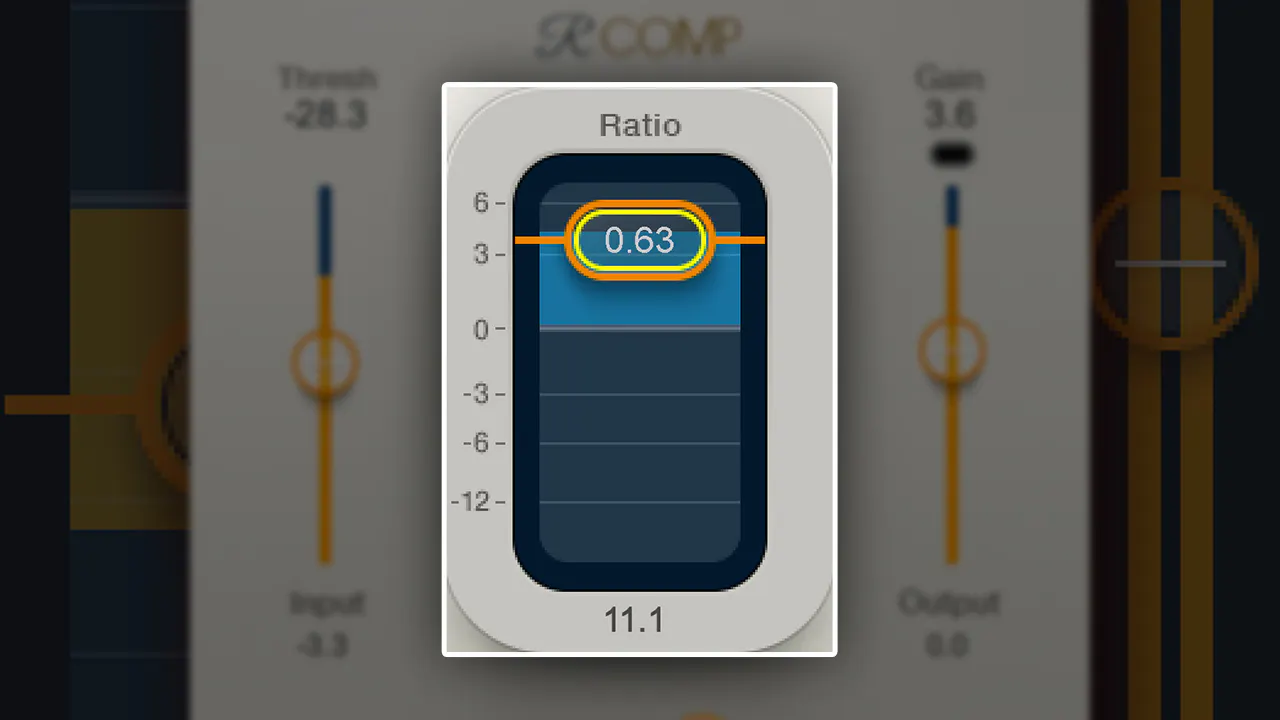 Waves Renaissance Compressor 圧縮だけでなく上向き拡張も使える
