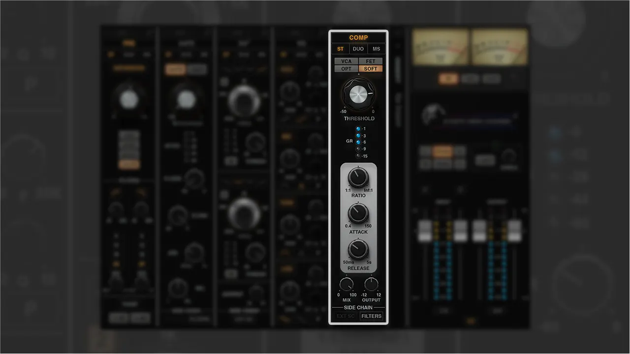 Waves Scheps Omni Channel 2 複数タイプのコンプレッサー