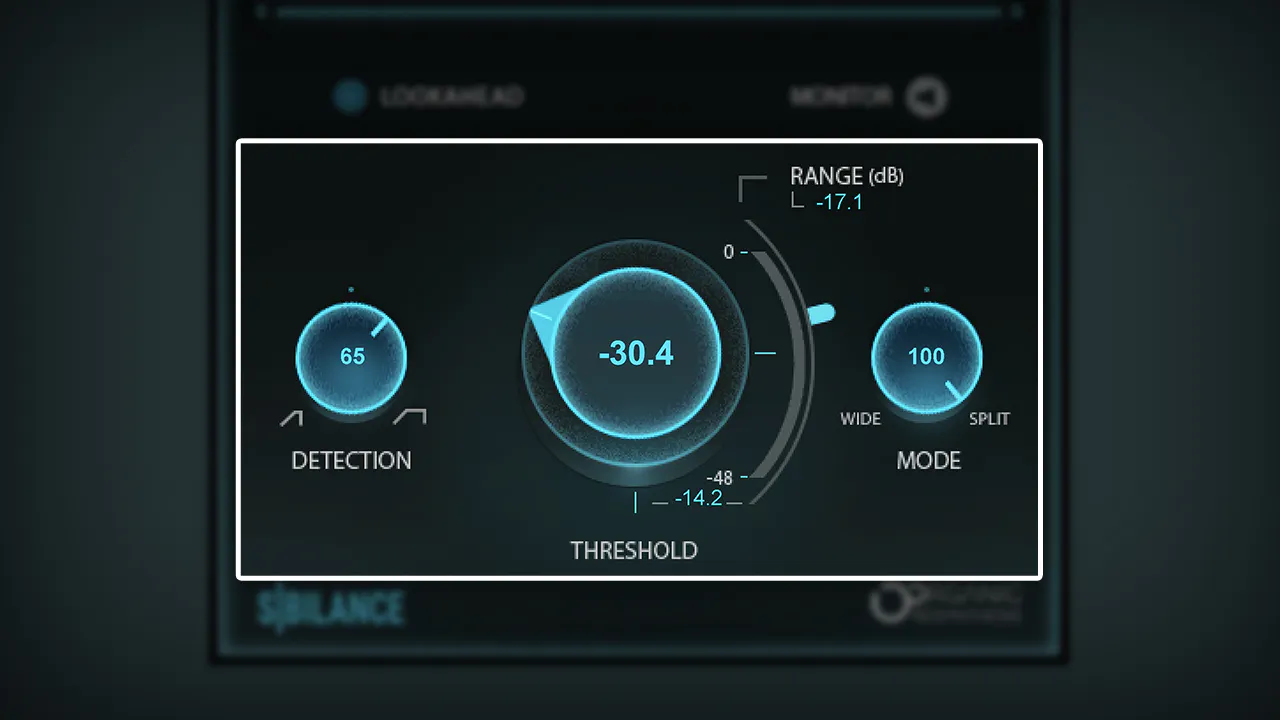 Waves Sibilance ディエッシング条件を細かく調整