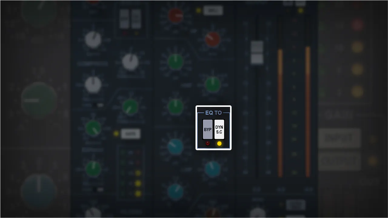 Waves SSL EV2 Channel サイドチェインで反応の仕方を細かく調整
