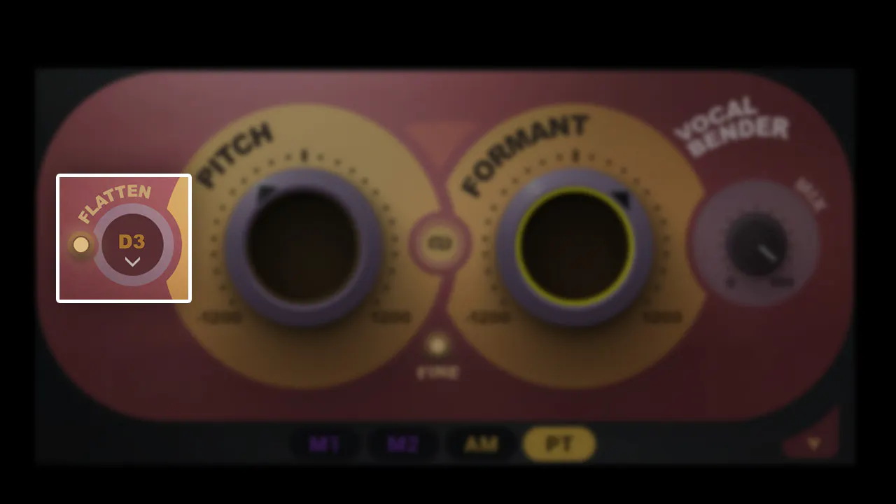 Waves Vocal Bender Flatten the Vocal for Robotic Effects