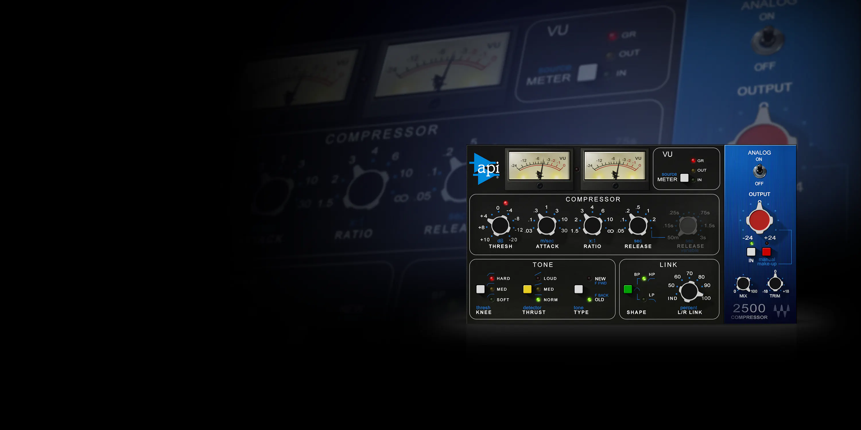 Audio Compressor Api API 2500 Compressor Plugin - Waves Audio