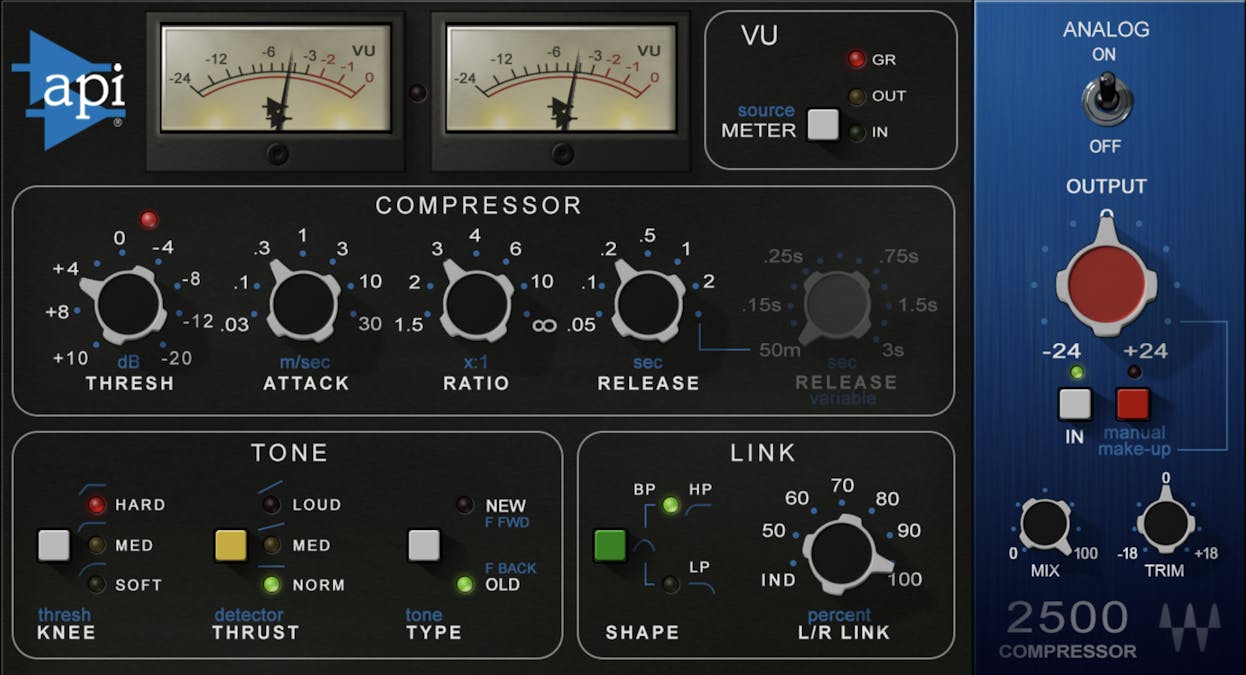 Waves API 2500 Stereo Compressor Plug-In