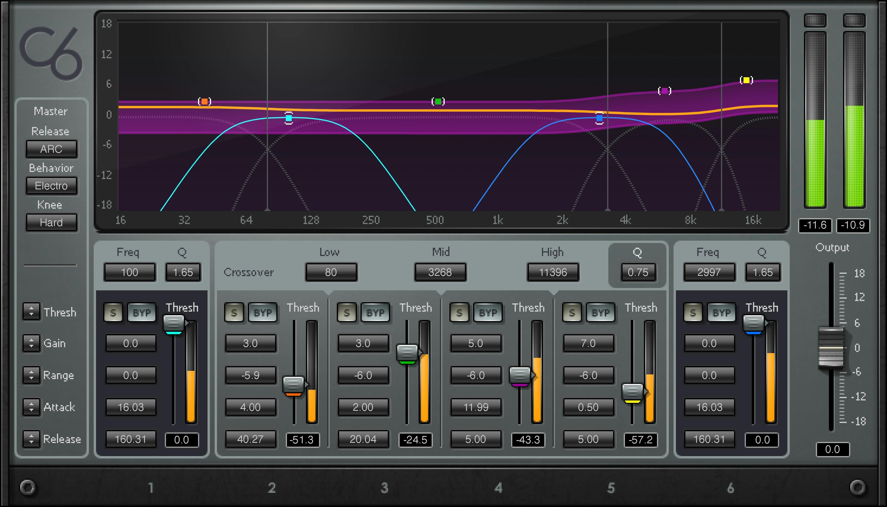 C6 Multiband Compressor Plugin with Sidechain - Waves Audio