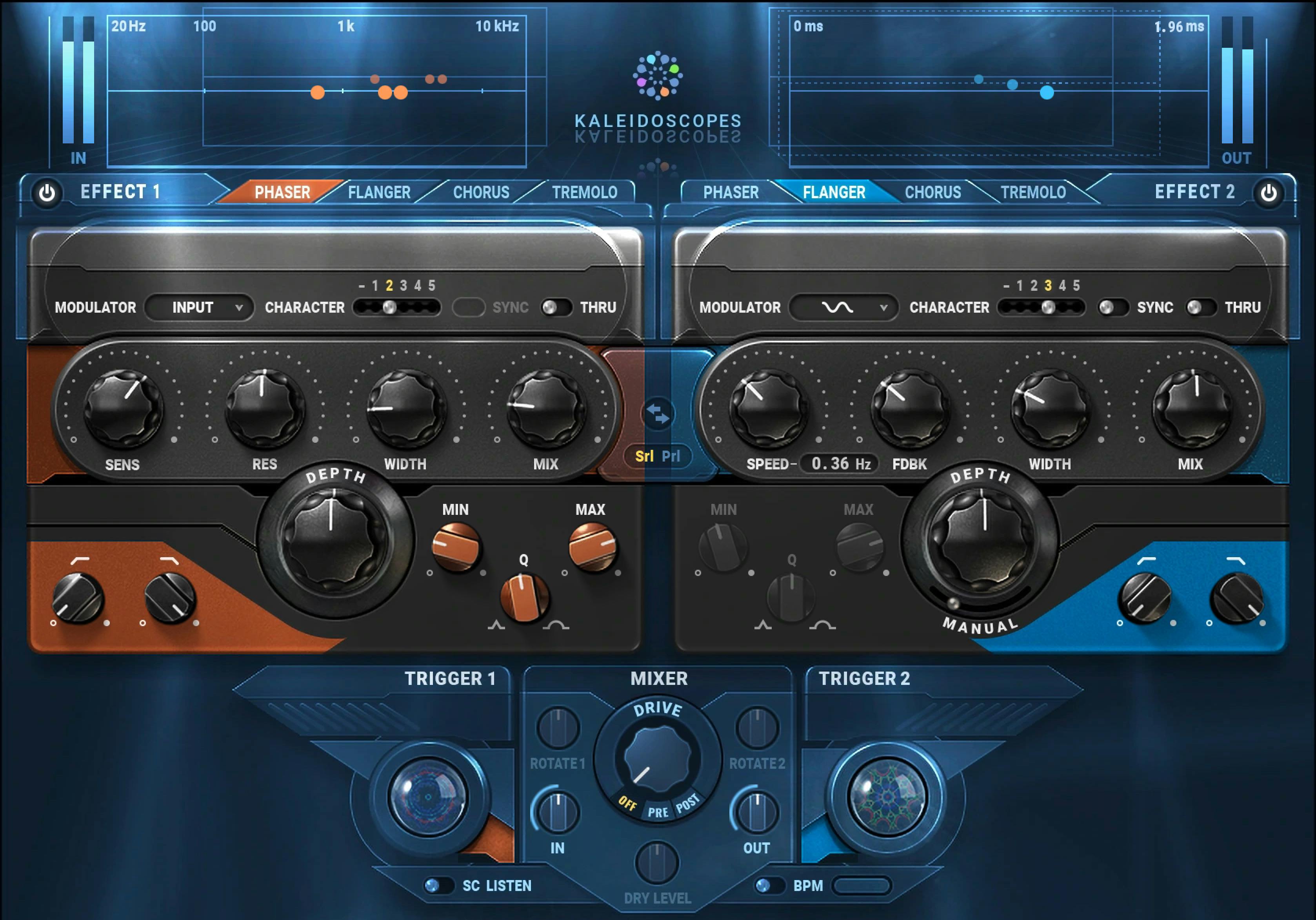 Kaleidoscopes   Phaser, Flanger, Chorus & Tremolo Plugin | Waves Kaleidoscopes   Phaser, Flanger, Chorus & Tremolo Plugin | Waves
