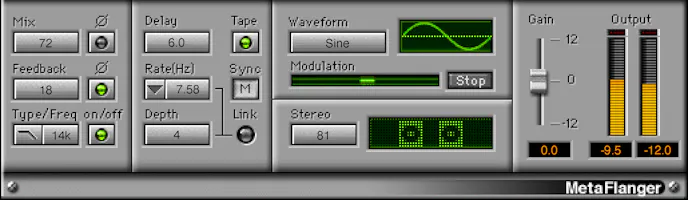 MetaFlanger Modulation Flanger Phaser Plugin