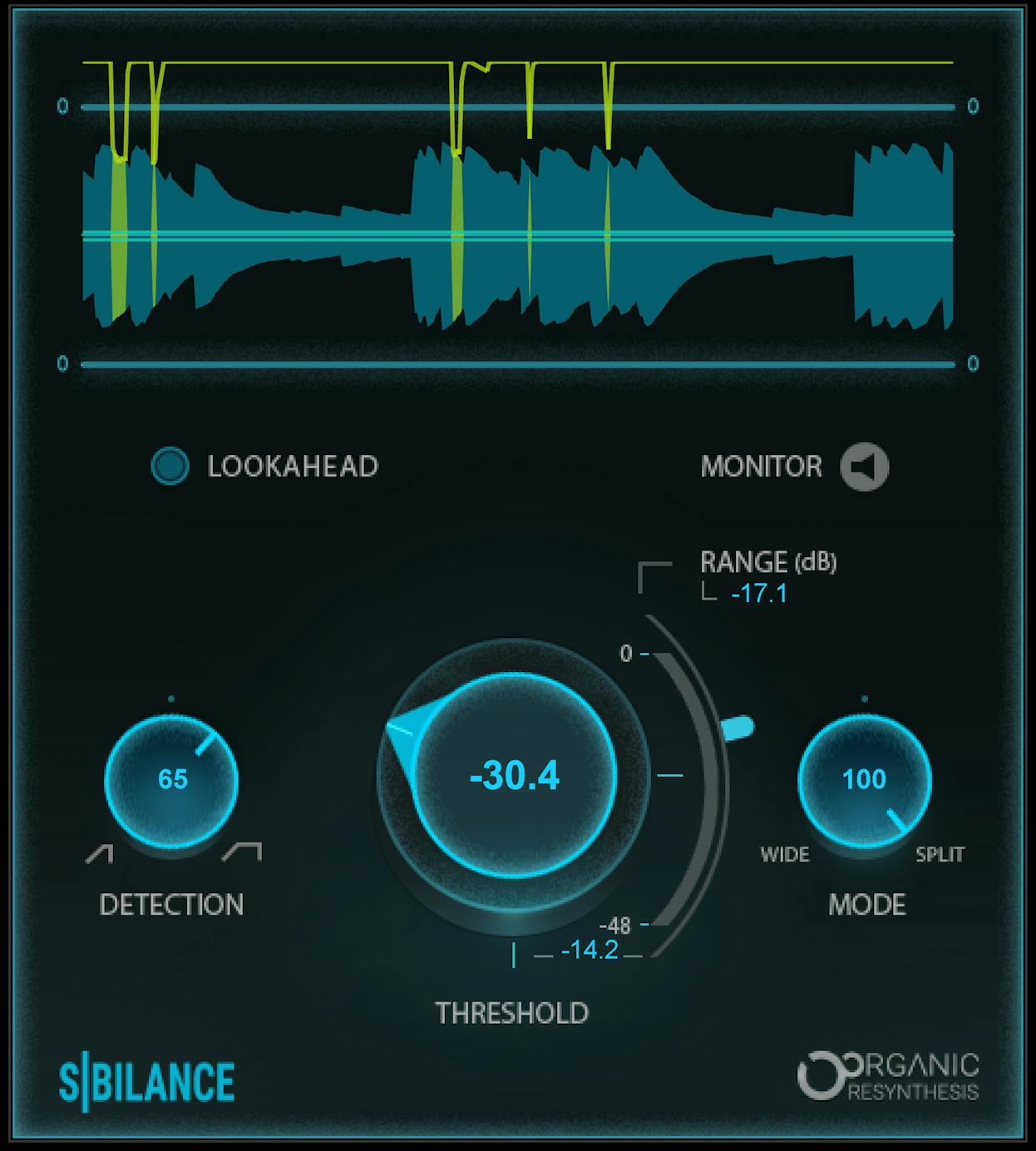 Waves Sibilance De-esser Plugin