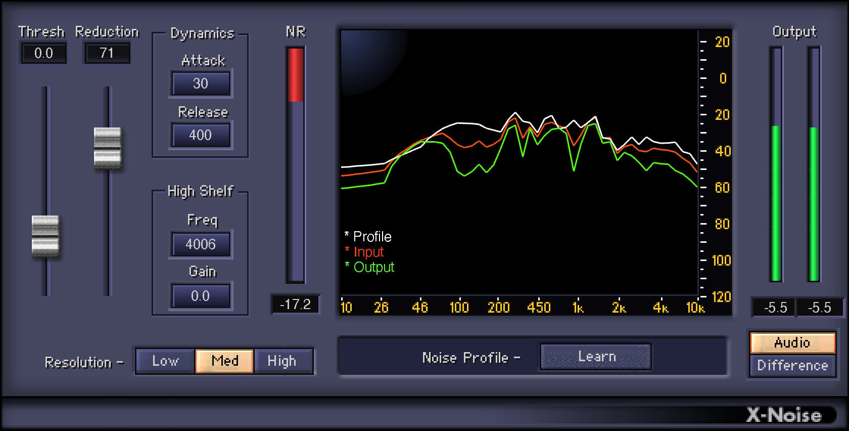 Noise Removal Plugin - X-Noise - Waves Audio
