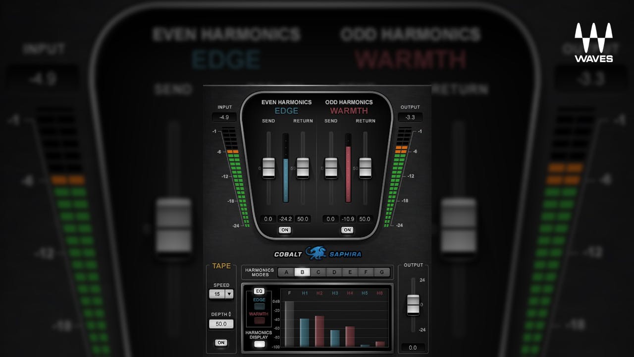 Cobalt Saphira - Harmonics Shaper Plugin - Waves Audio