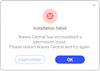 How to Solve ‘Installation Failed’ Errors in Waves Central | Support
