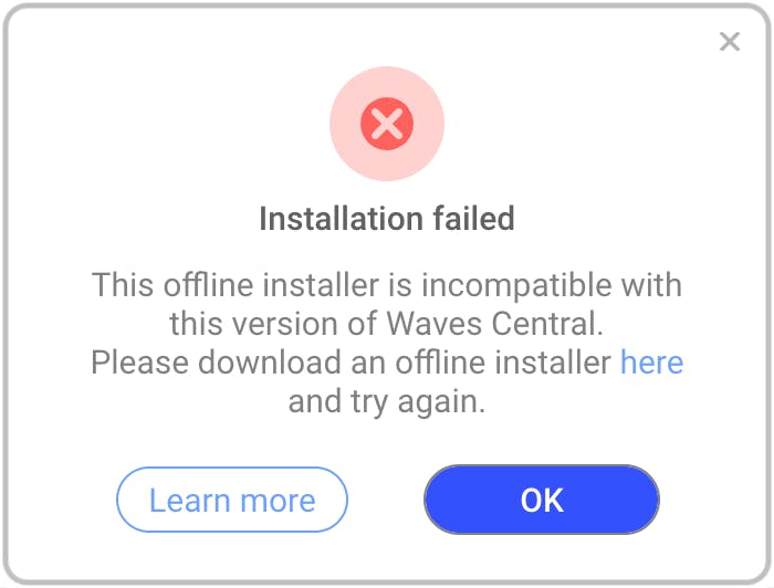 AInstallation failed – Please restart and try again