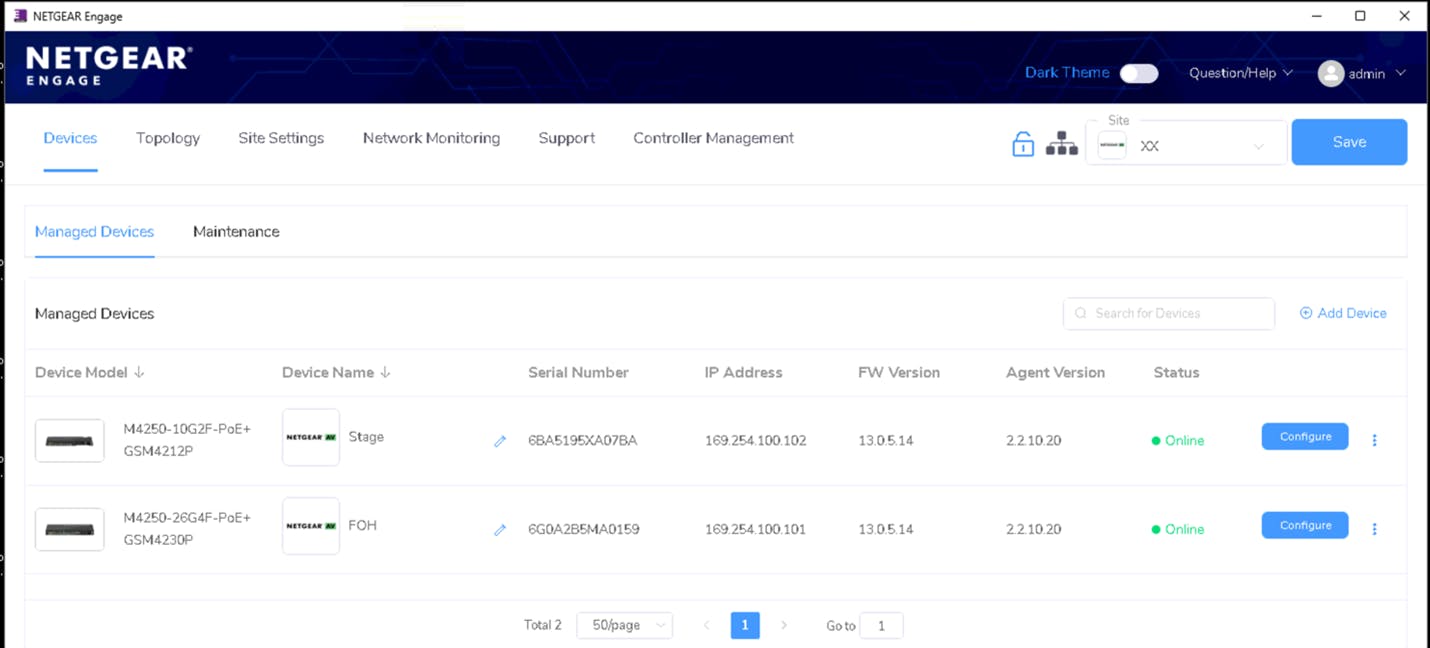 click SAVE at the top right of the NETGEAR Engage app