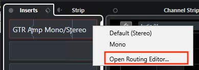 Open the Routing Editor