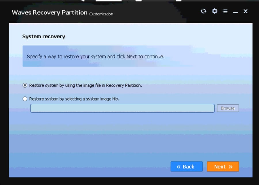 Recovery partition