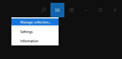 Manage Collection