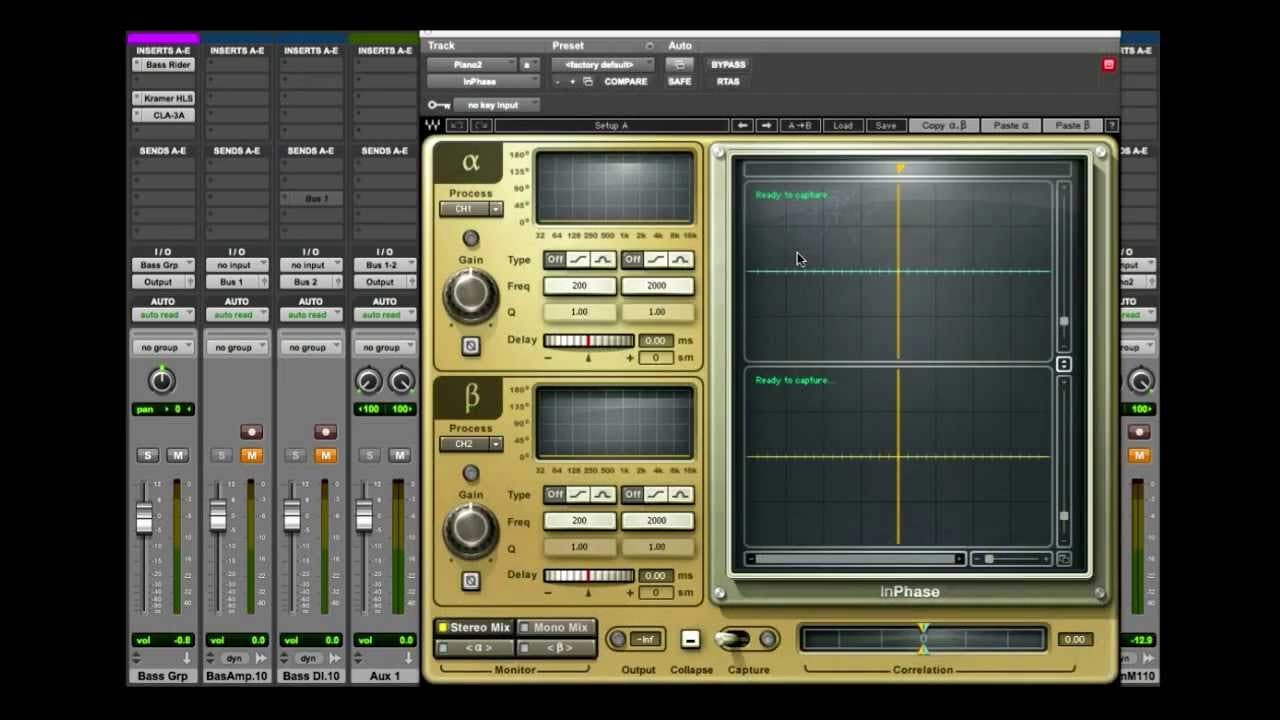 Aligning a Stereo Track with InPhase