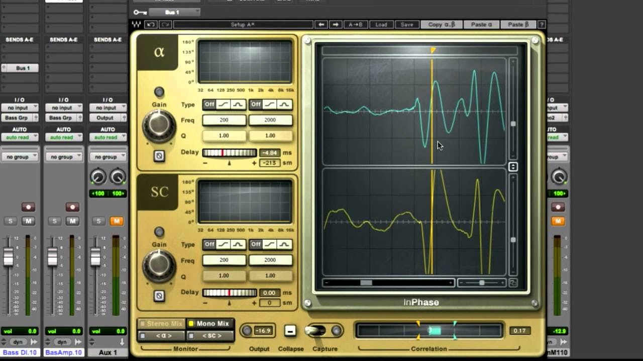 Aligning Two Mono Tracks Using Sidechain with InPhase