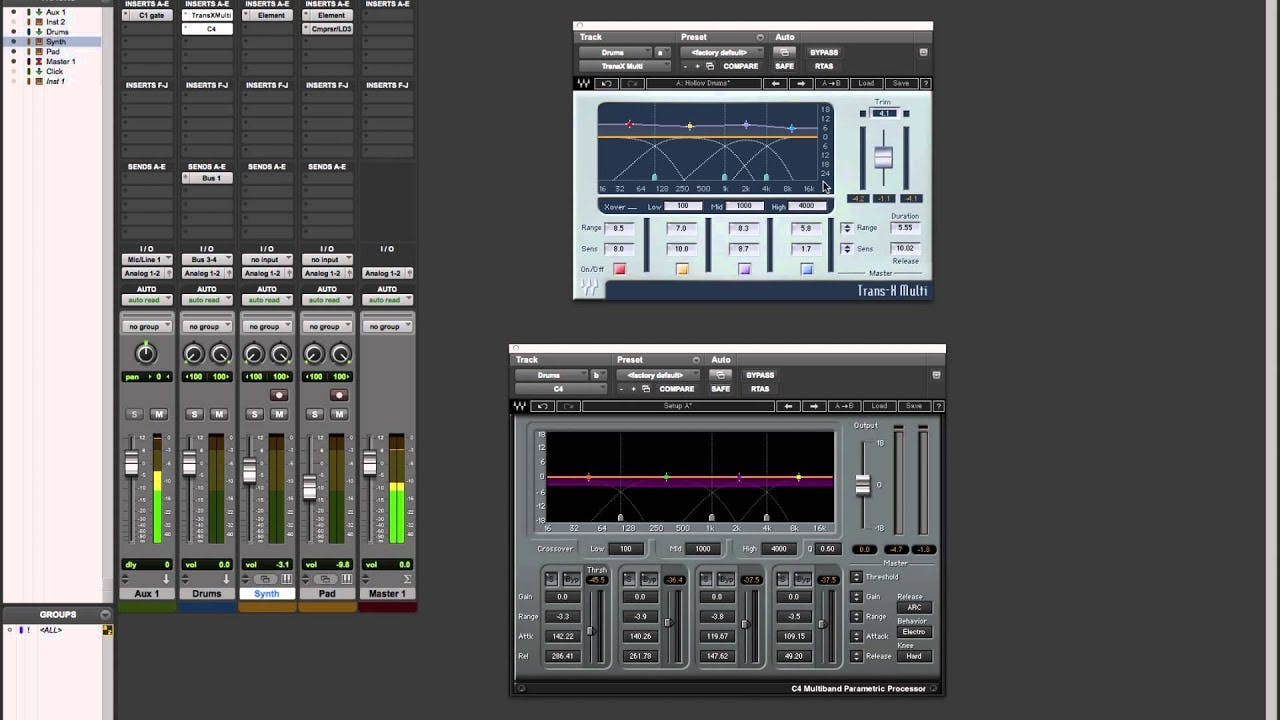 Adding Excitement to Drum Loops with Trans-X
