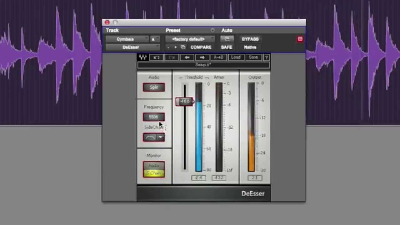 Waves tune fl studio. Плагин DEESSER. Waves деэссер. DEESSER от Waves. Waves Renaissance DEESSER.