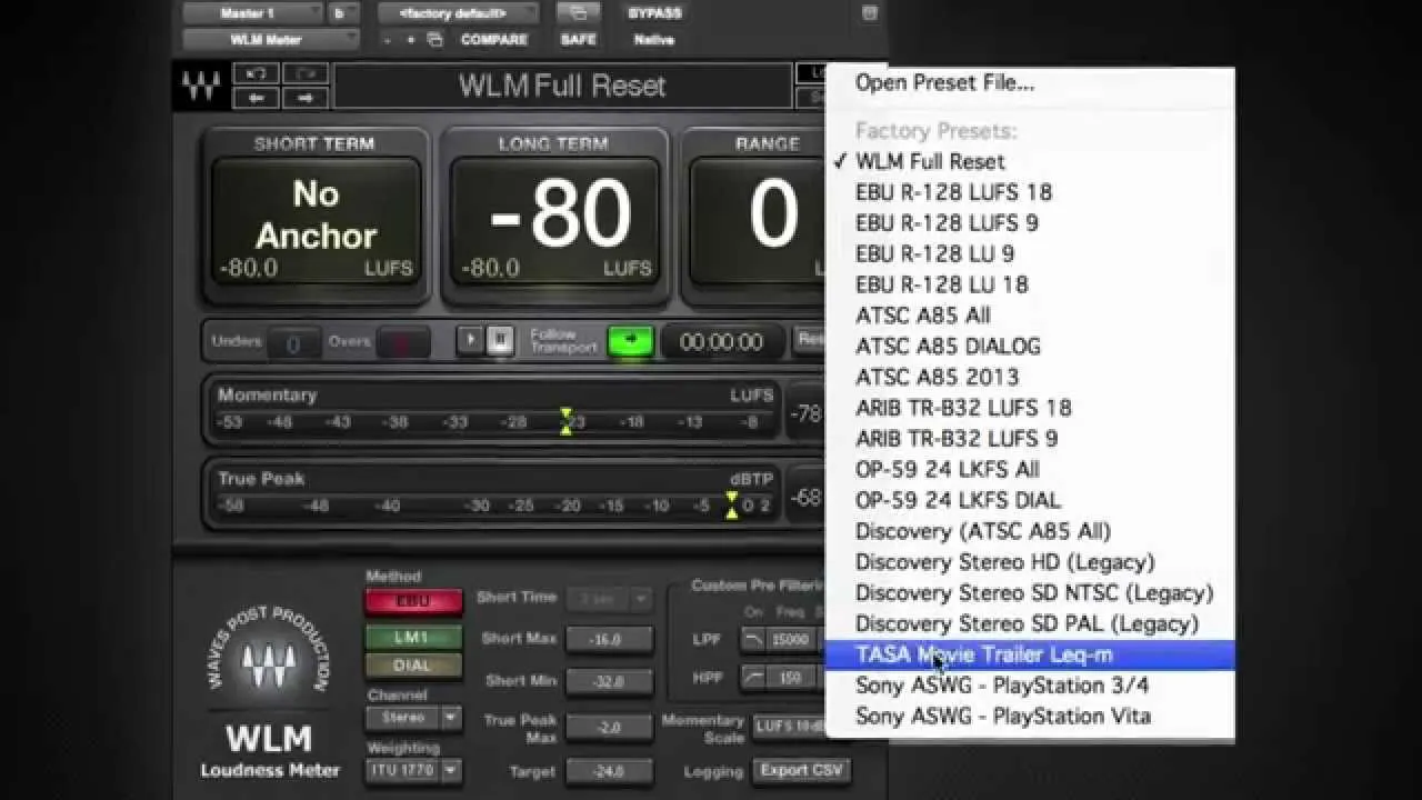 Loudness Meter Plugin – WLM Plus