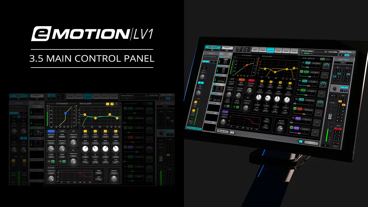 eMotion LV1 Tutorial 3.5: Channel Window – Main Control Panel | Videos