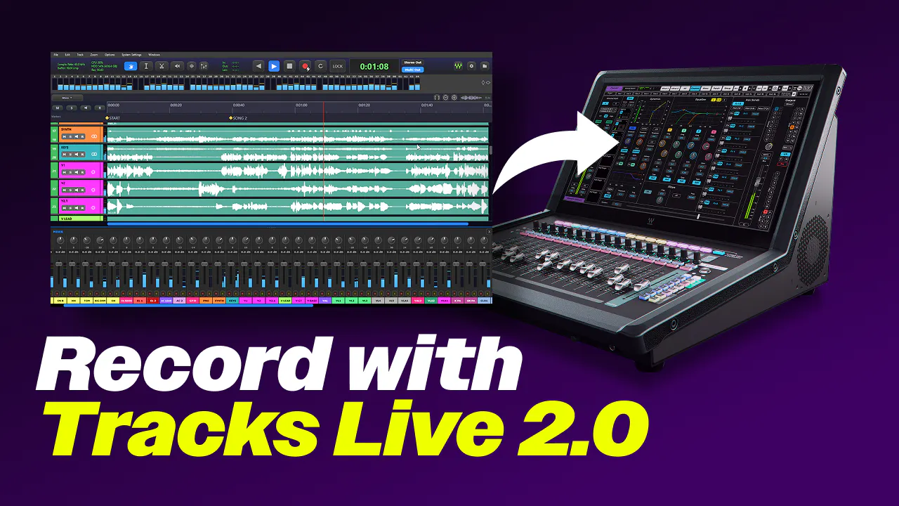 Tracks Live 2.0とLV1で本番を録音する方法